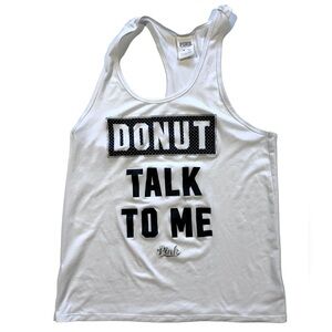 PINK Victoria Secret Graphic Racerback Tank Tops